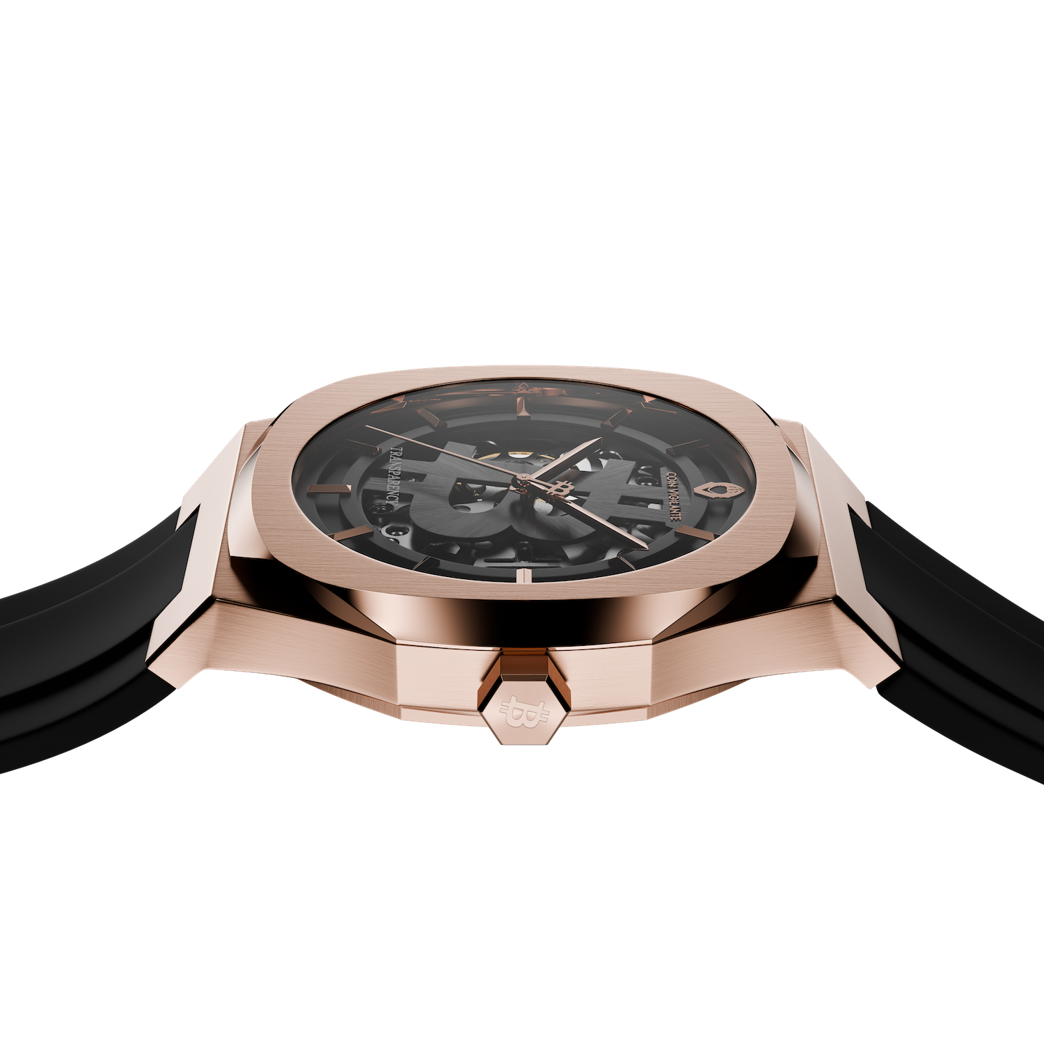 NEW: Bitcoin Transparency Edition Watch - Rose Gold