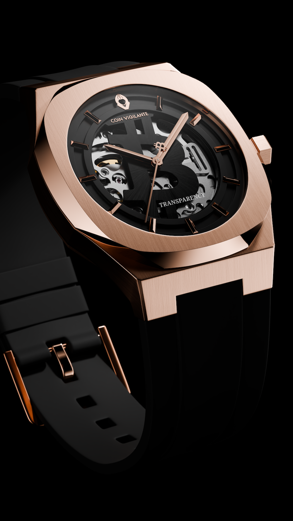 NEW: Bitcoin Transparency Edition Watch - Rose Gold