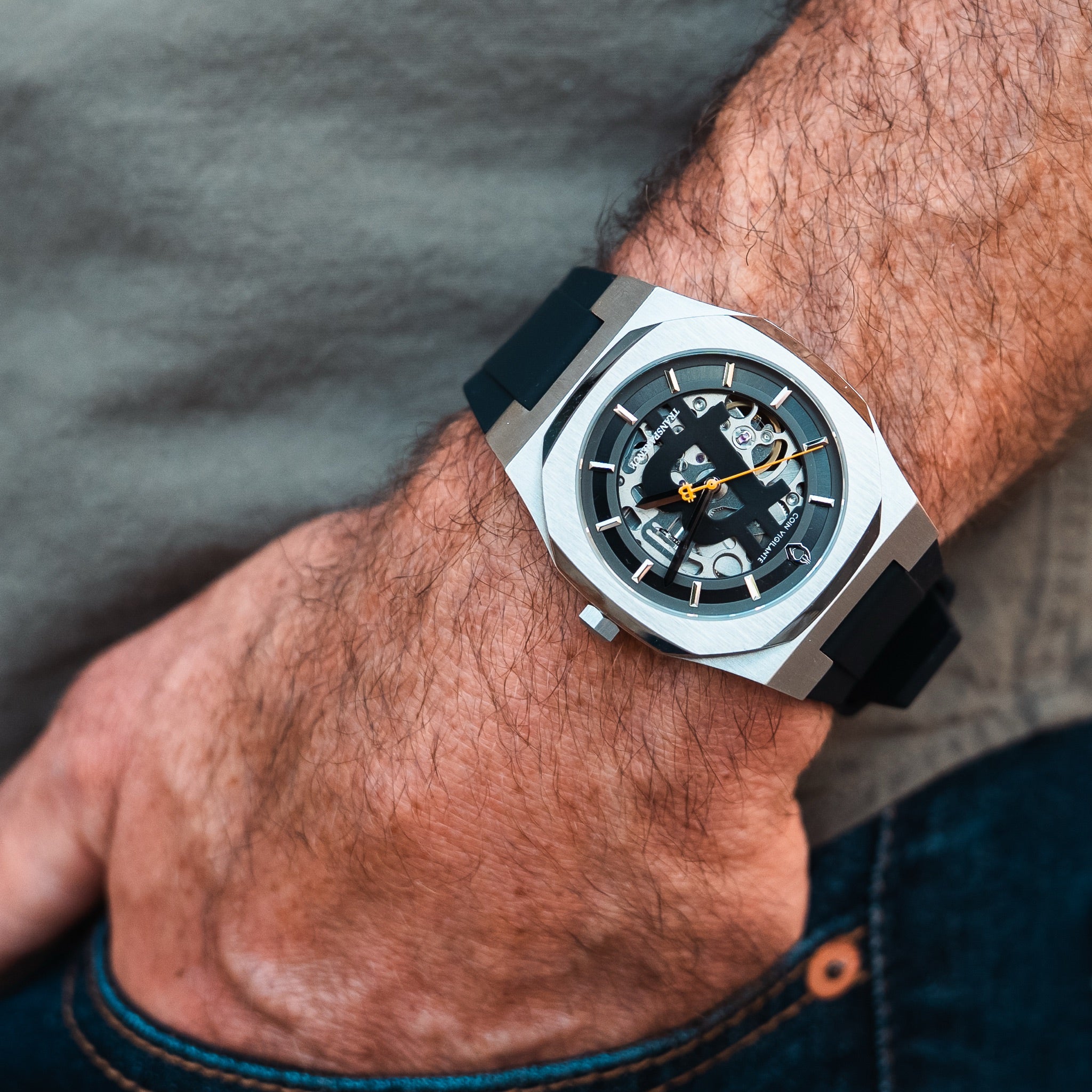 Bitcoin Transparency Edition Watch - Black Dial