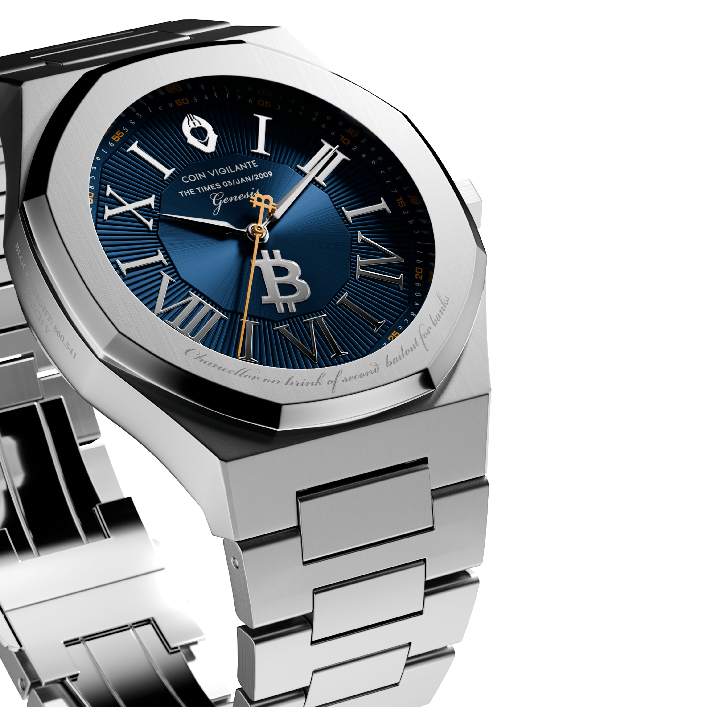 Bitcoin Genesis Edition Watch - Coin Vigilante