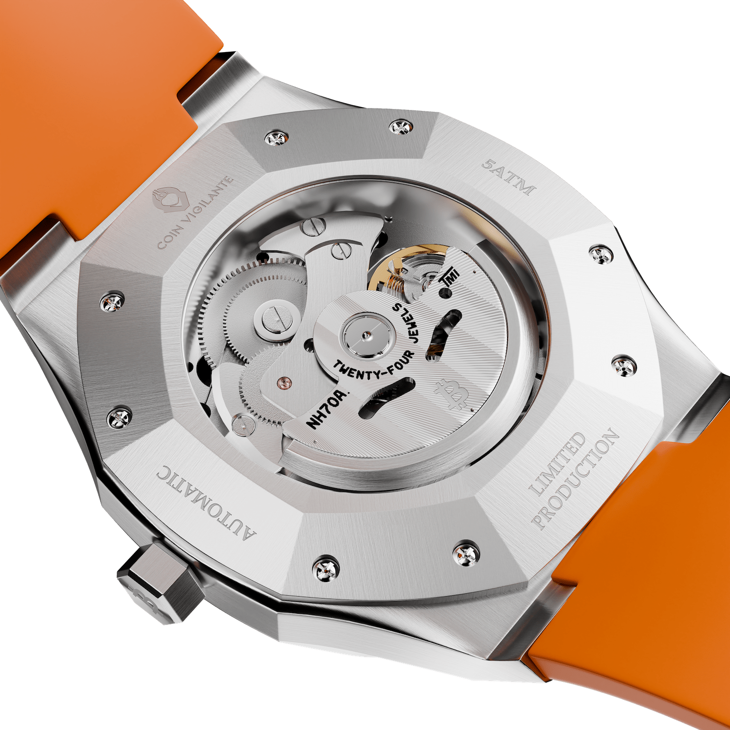 Bitcoin Transparency Edition Watch - ORANGE - Coin Vigilante