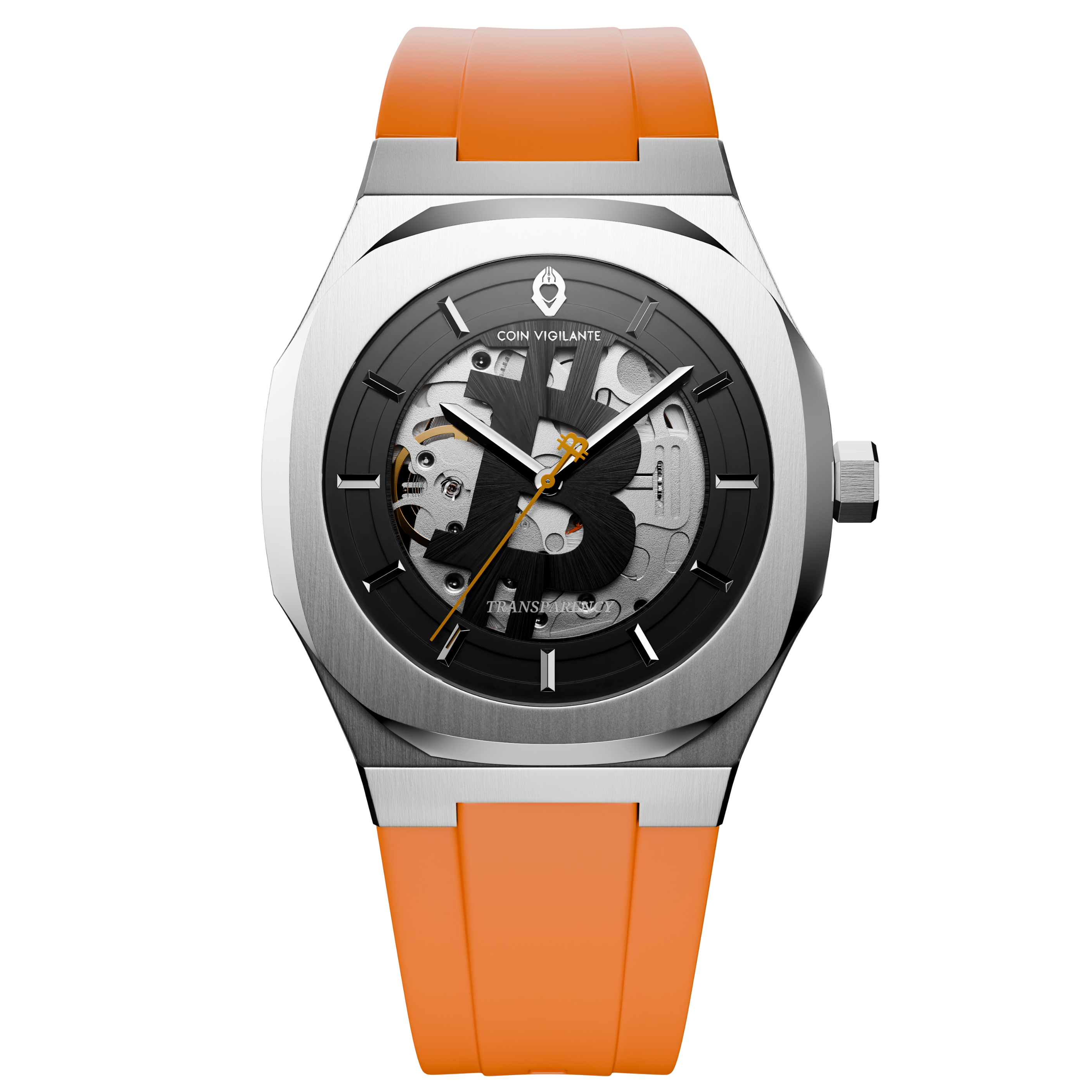 Bitcoin Transparency Edition Watch - ORANGE - Coin Vigilante