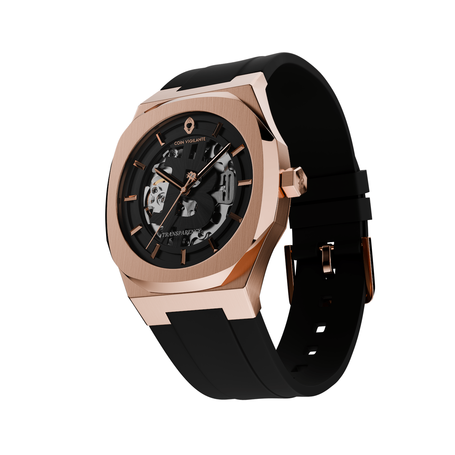 Bitcoin Transparency Edition Watch - Rose Gold - Coin Vigilante
