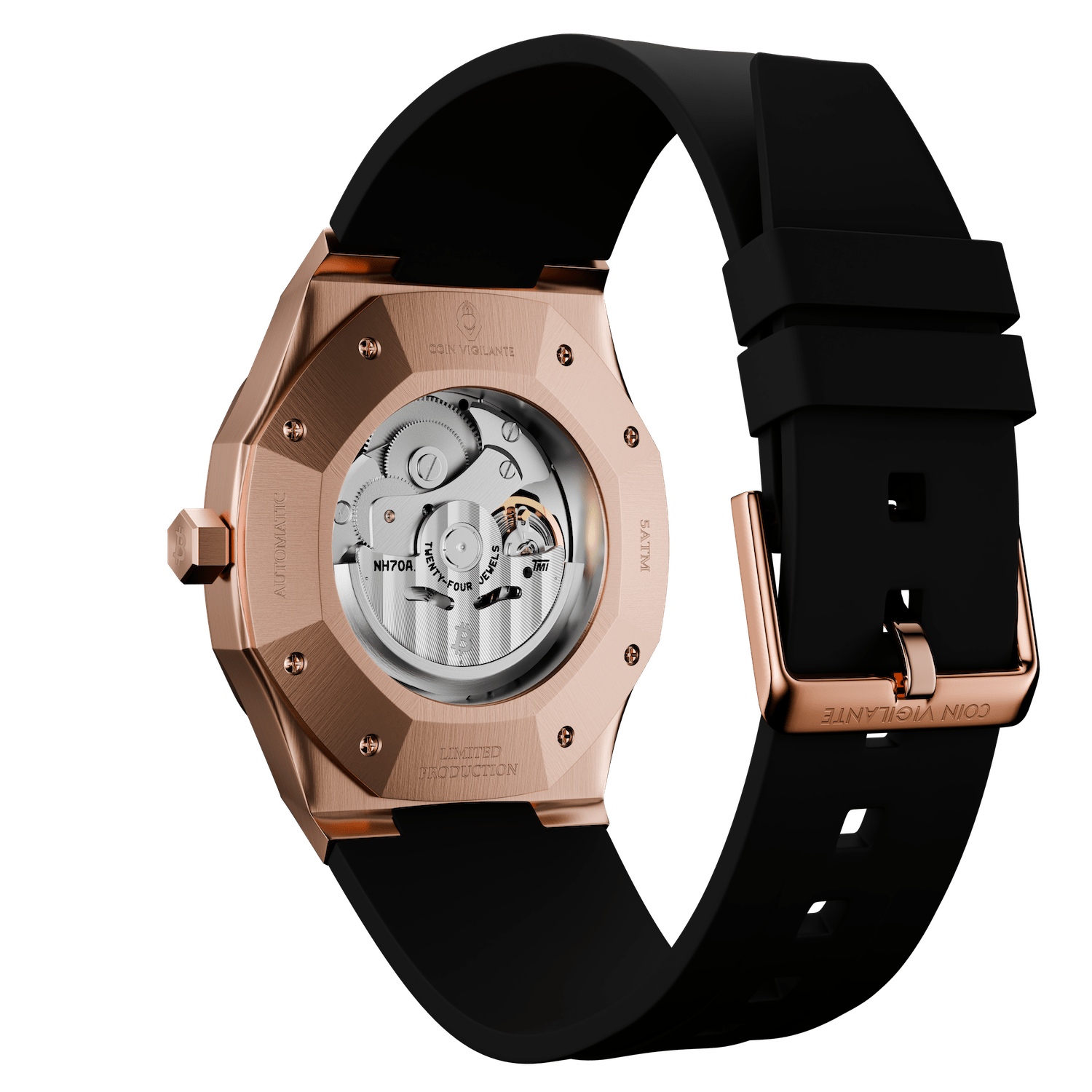 Bitcoin Transparency Edition Watch - Rose Gold - Coin Vigilante