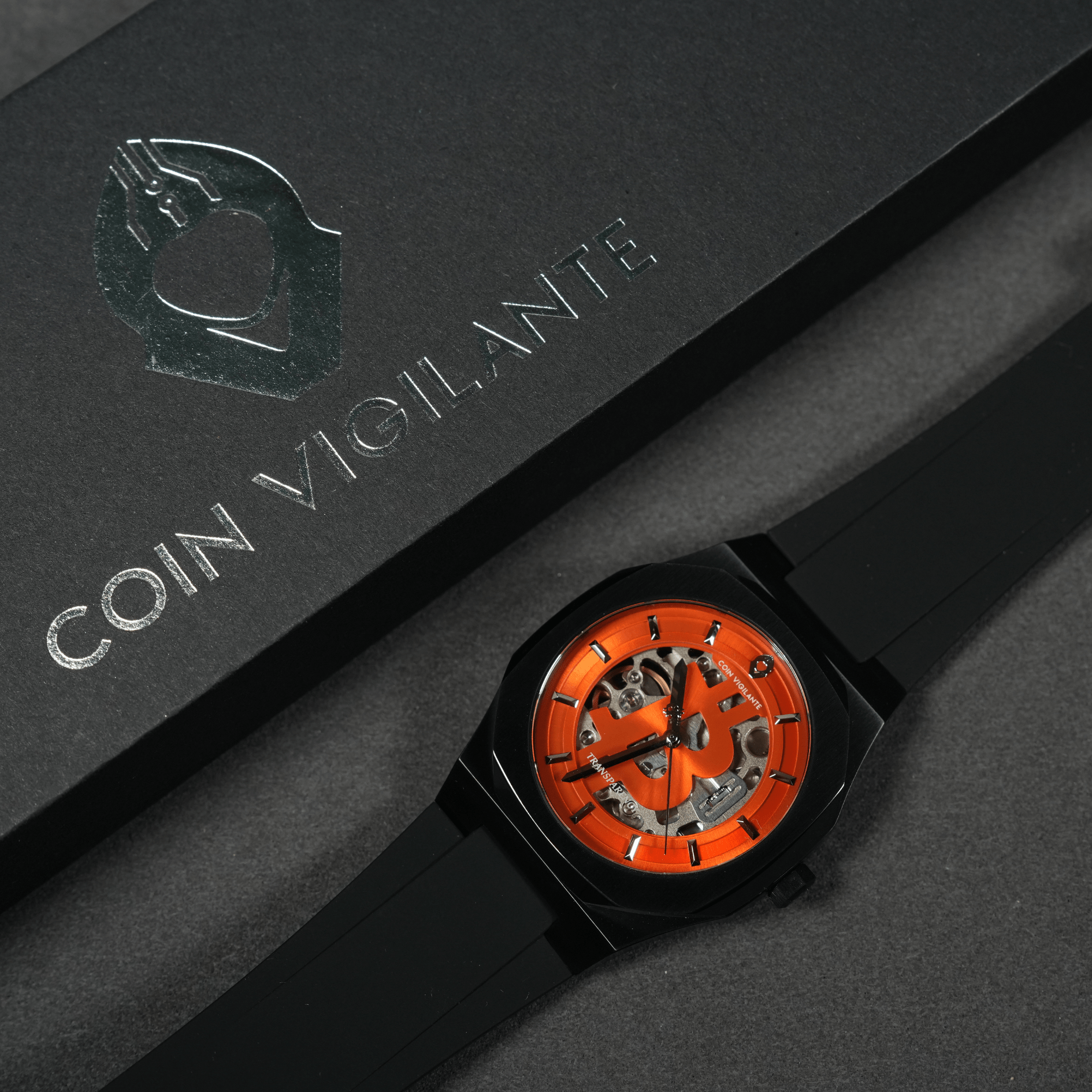 Black Rubber Strap - Coin Vigilante