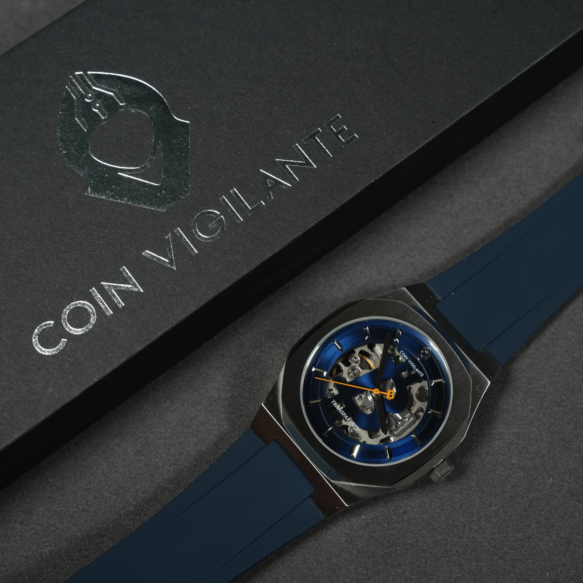 Navy Blue Rubber Strap - Coin Vigilante