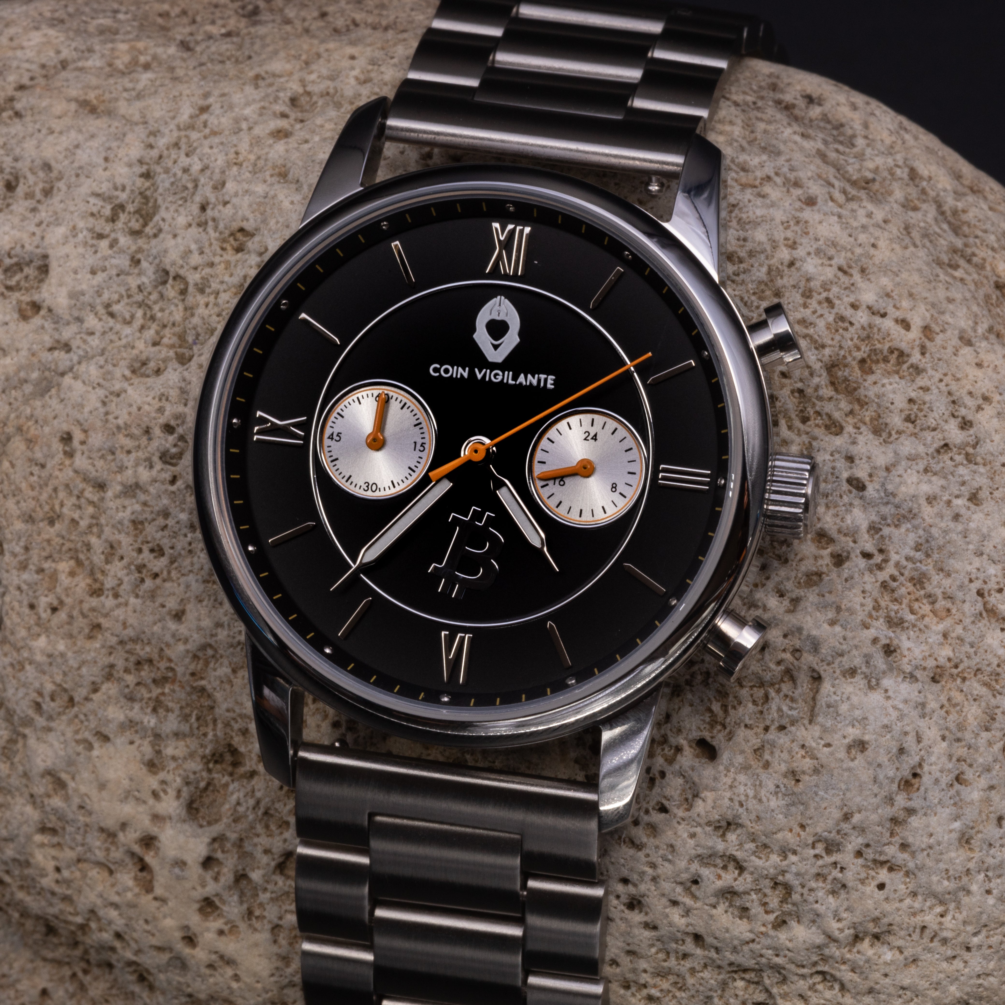 Coin Vigilante Bitcoin Watch Model A - The Tribute Movement to Bitcoin