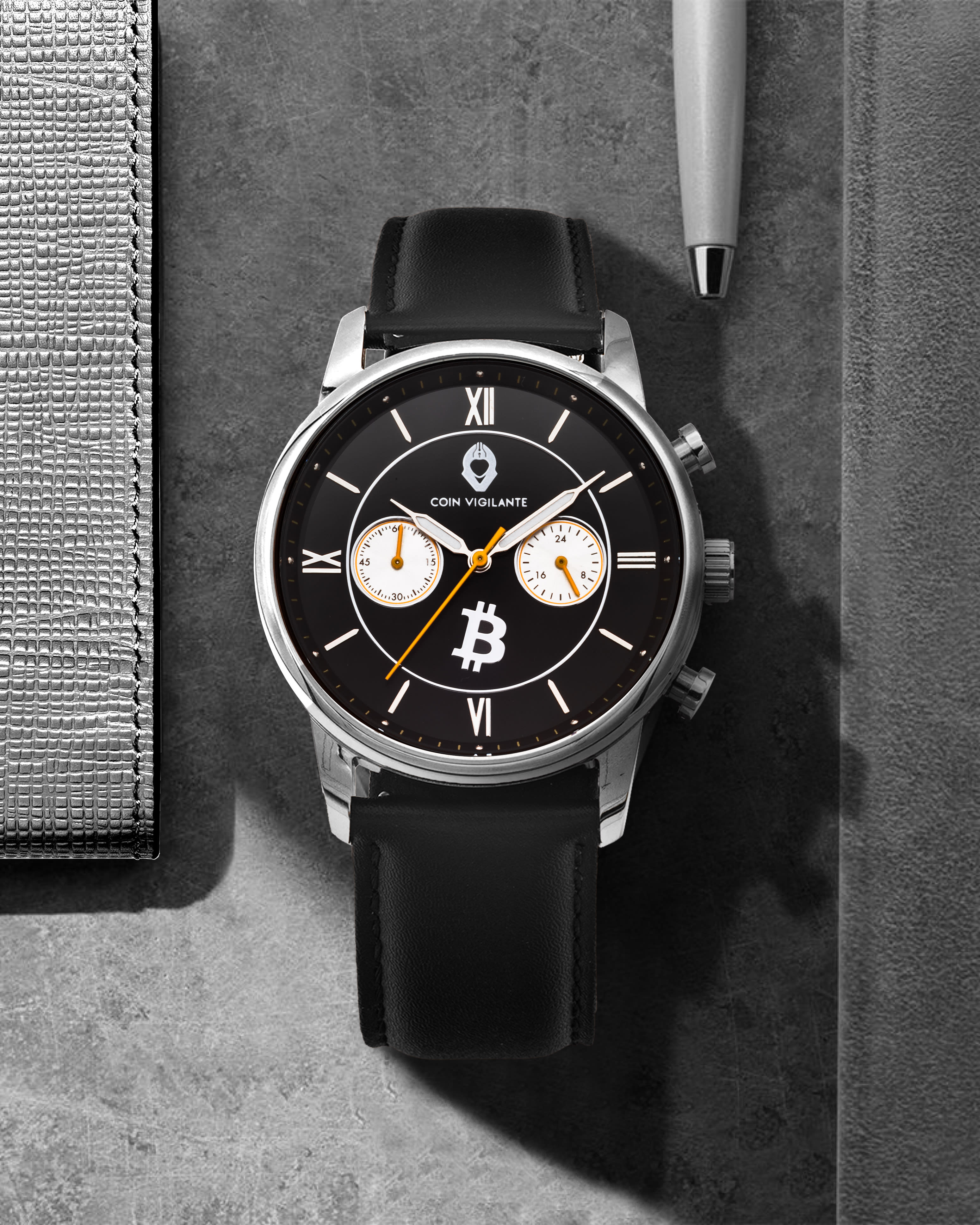 Coin Vigilante Bitcoin Watch Model A - The Tribute Movement to Bitcoin