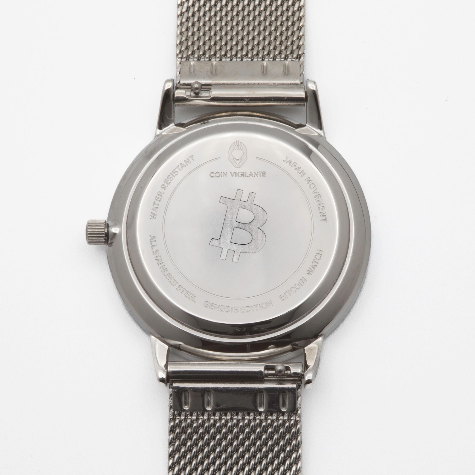 Silver Bitcoin Watch - Genesis Edition - Coin Vigilante