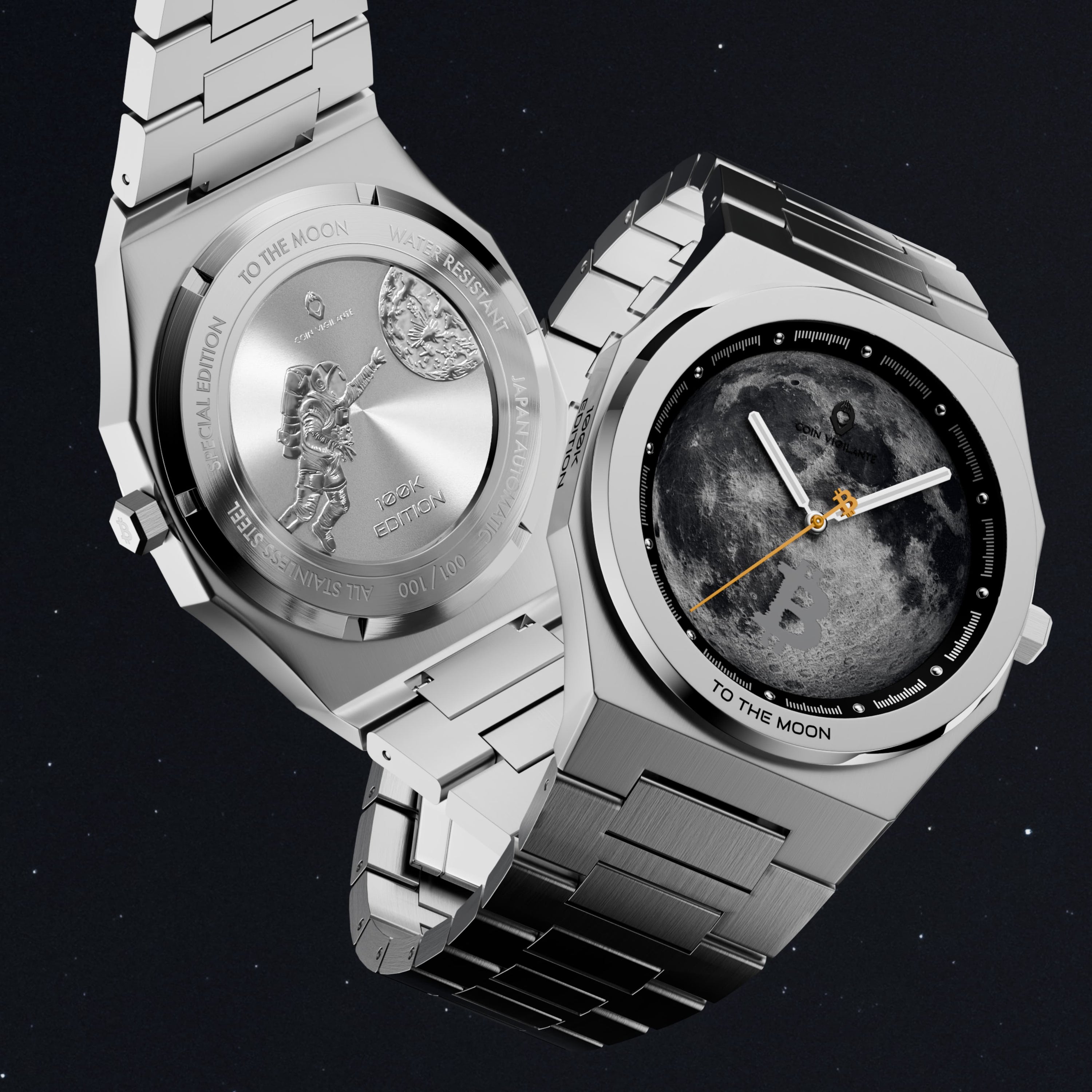 Bitcoin Watch -SILVER  - To The Moon By Coin Vigilante - Shop today