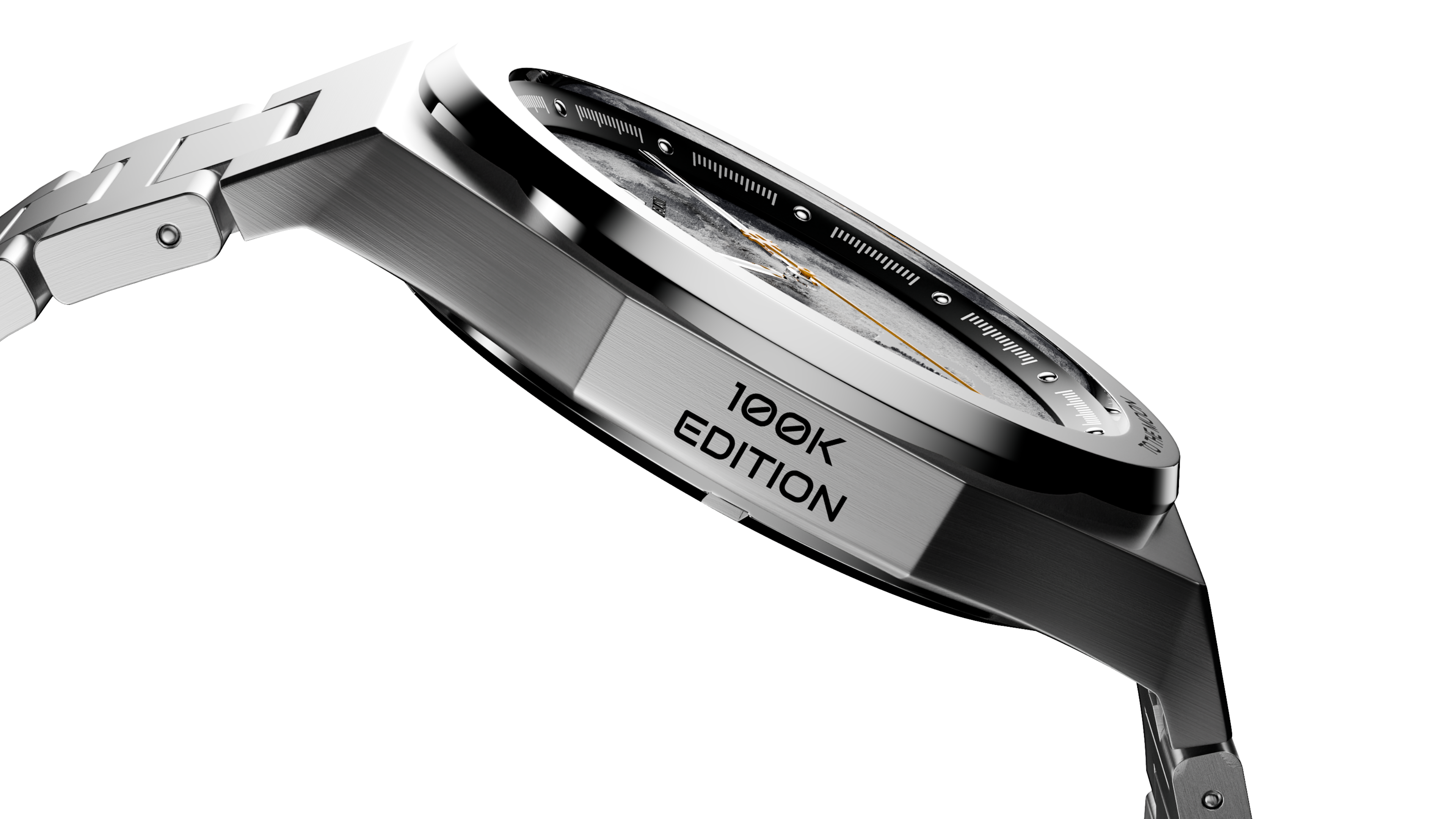 To The Moon - $100K Edition Bitcoin Watch (Silver)