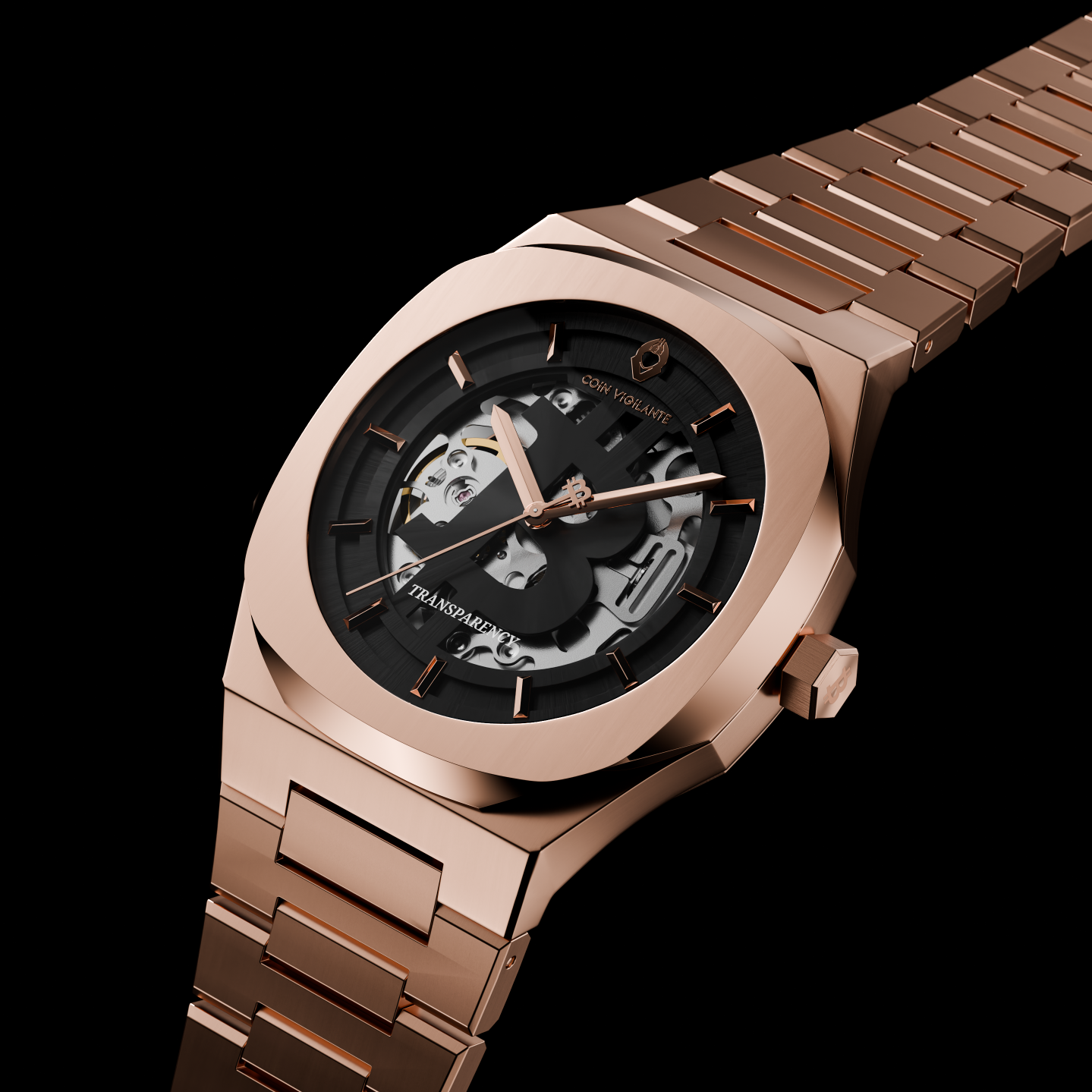 Bitcoin Transparency Edition Watch - Rose Gold