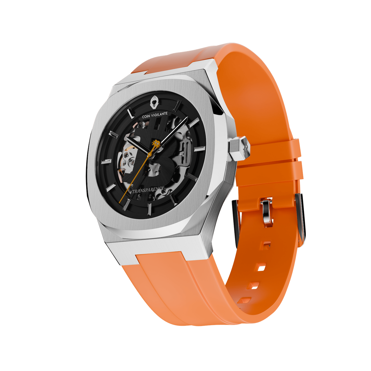 Bitcoin Transparency Edition Watch - ORANGE - Coin Vigilante