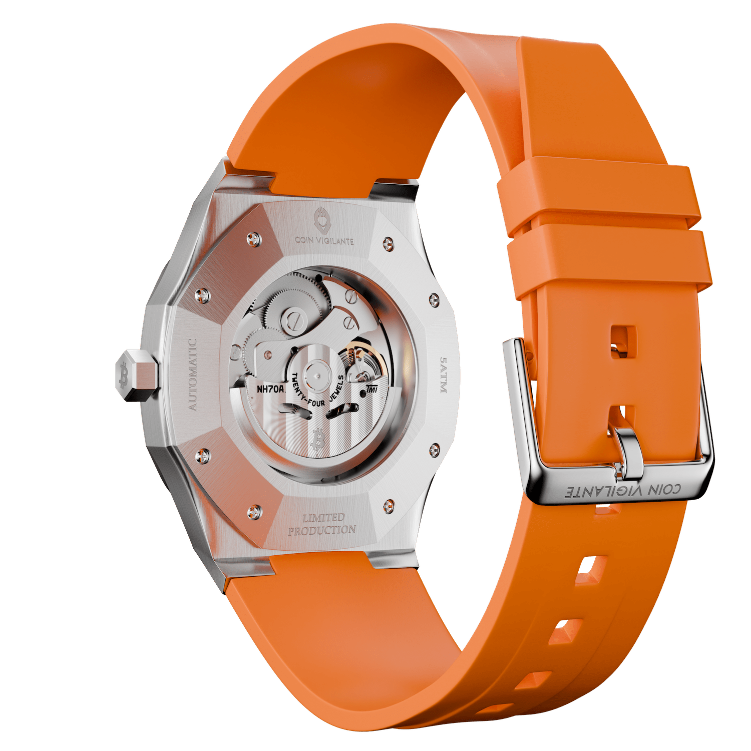 Bitcoin Transparency Edition Watch - ORANGE - Coin Vigilante