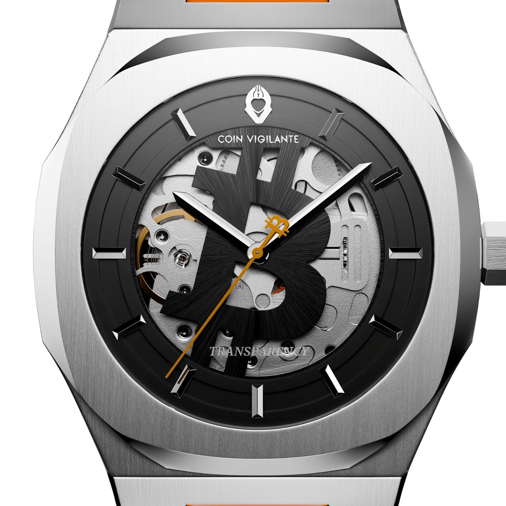 Bitcoin Transparency Edition Watch - ORANGE - Coin Vigilante