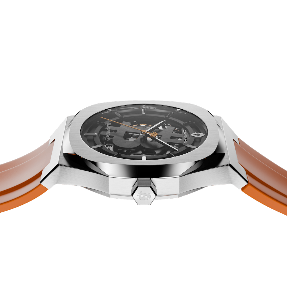 Bitcoin Transparency Edition Watch - ORANGE - Coin Vigilante