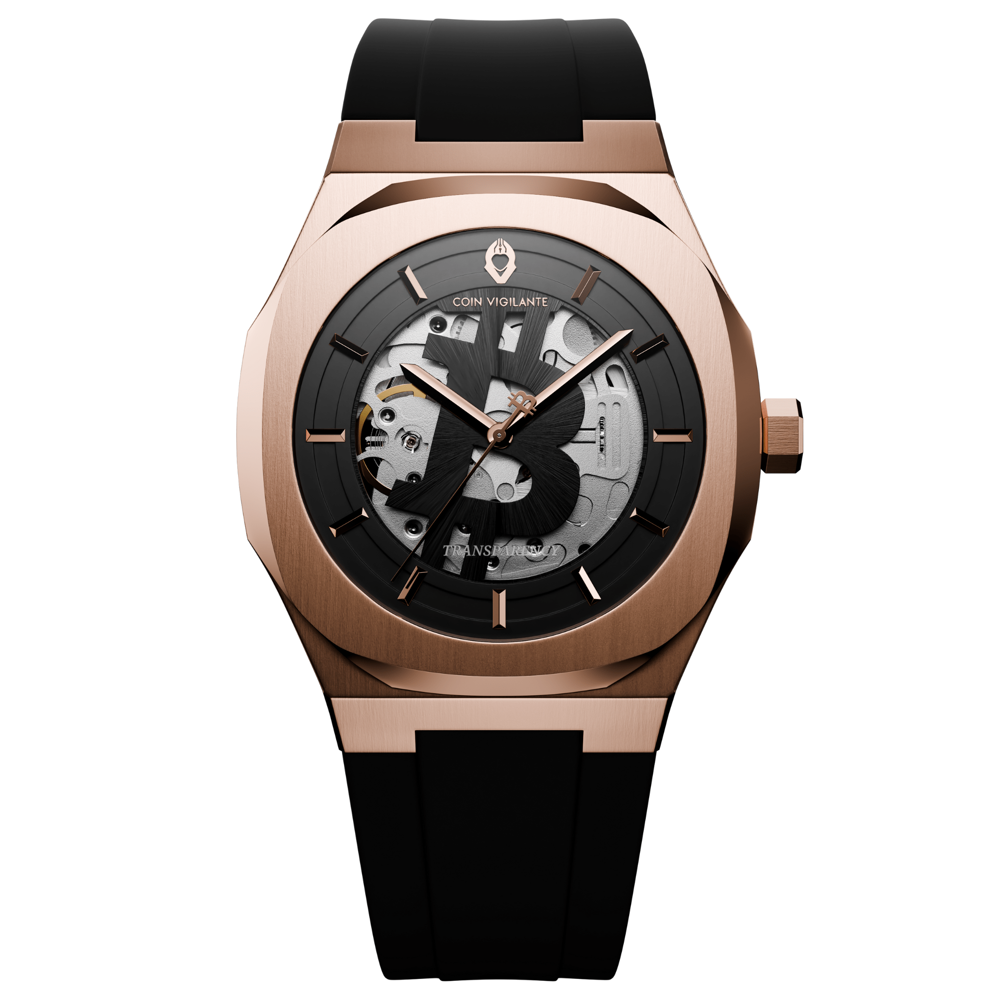 Bitcoin Transparency Edition Watch - Rose Gold - Coin Vigilante