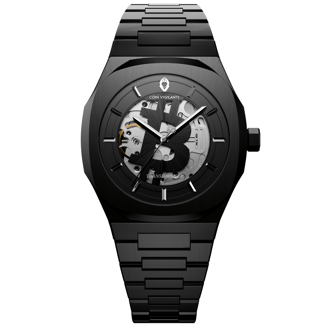 NEW: Bitcoin Watch Transparency Edition Watch - All Black