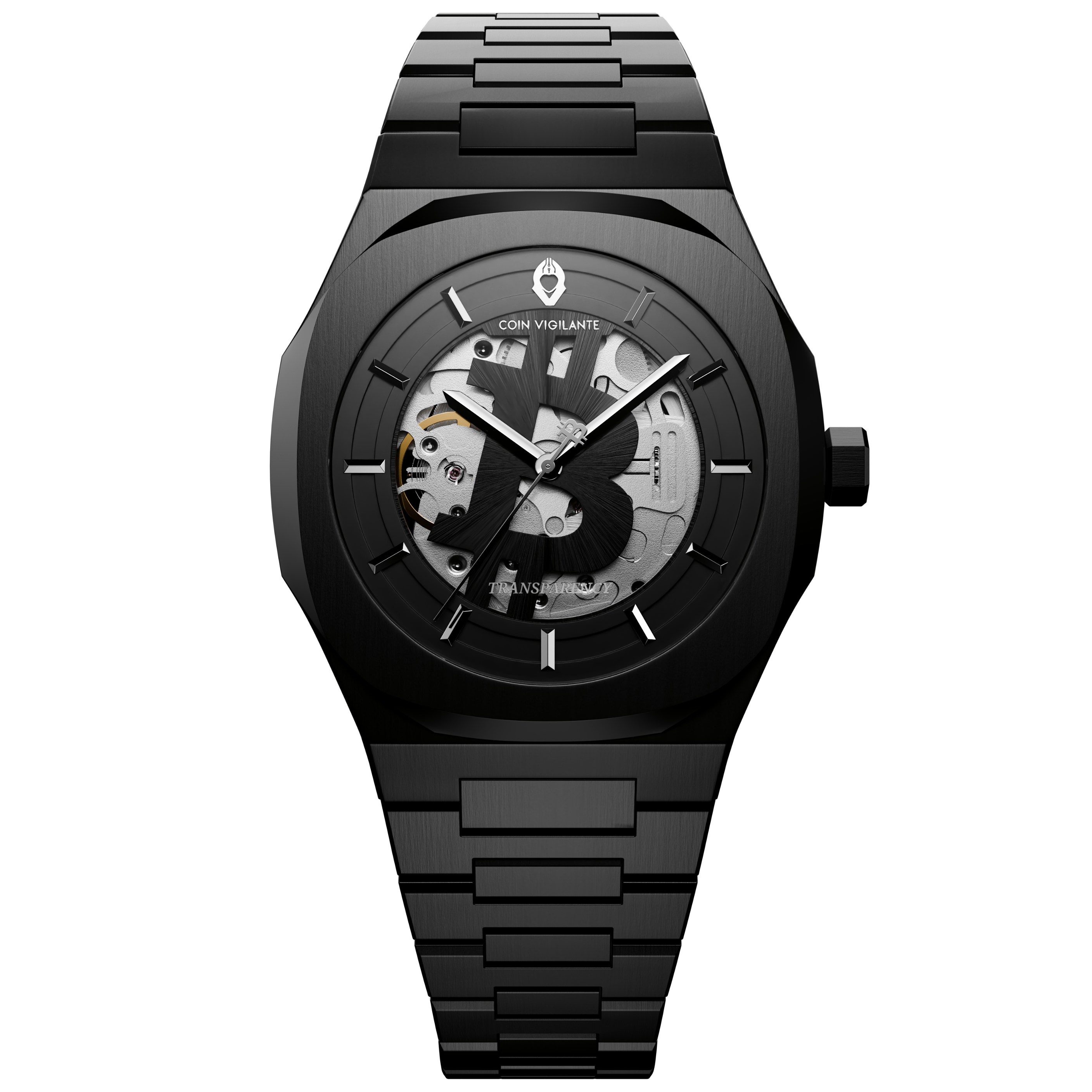 NEW: Bitcoin Transparency Edition Watch - All Black - Coin Vigilante