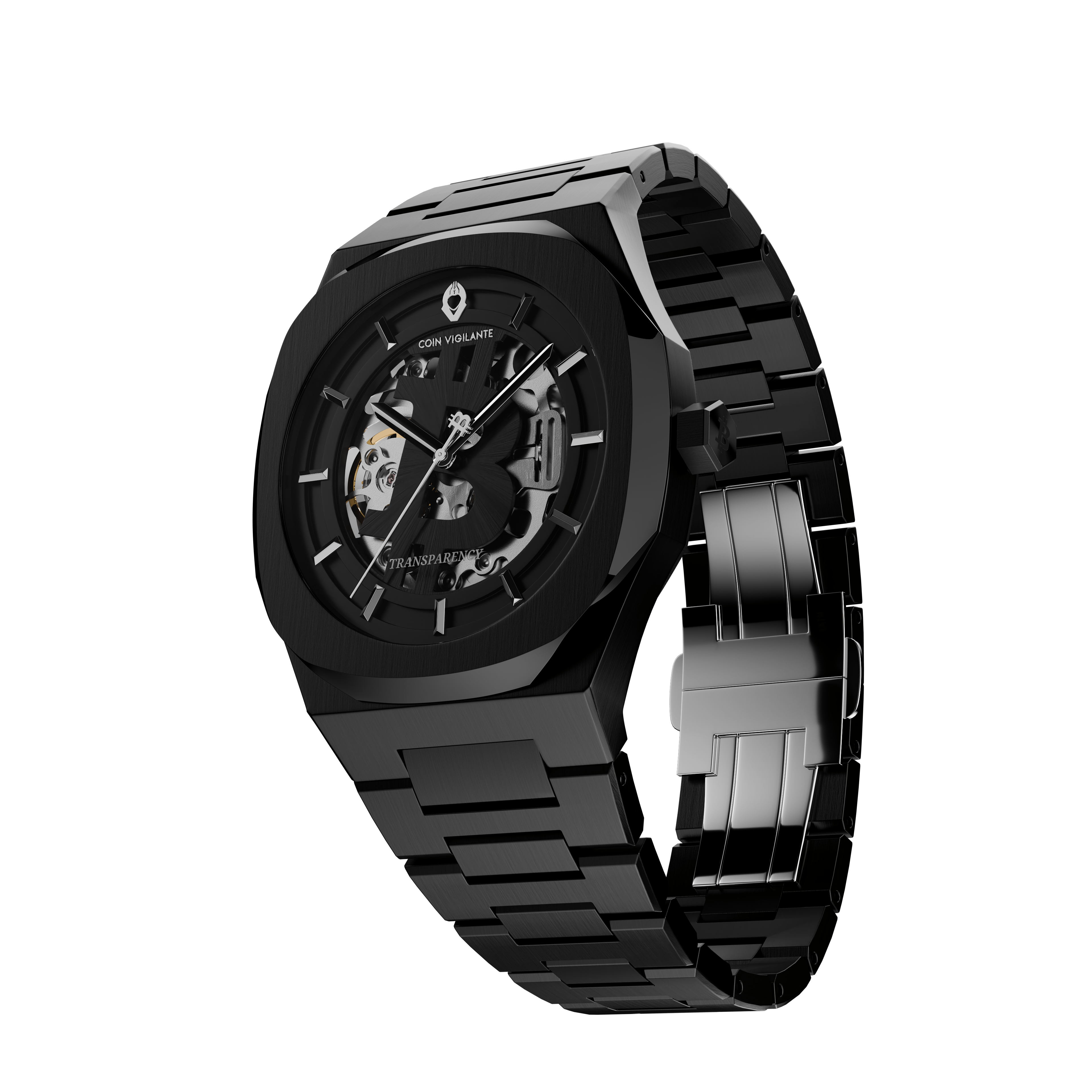 NEW: Bitcoin Transparency Edition Watch - All Black - Coin Vigilante