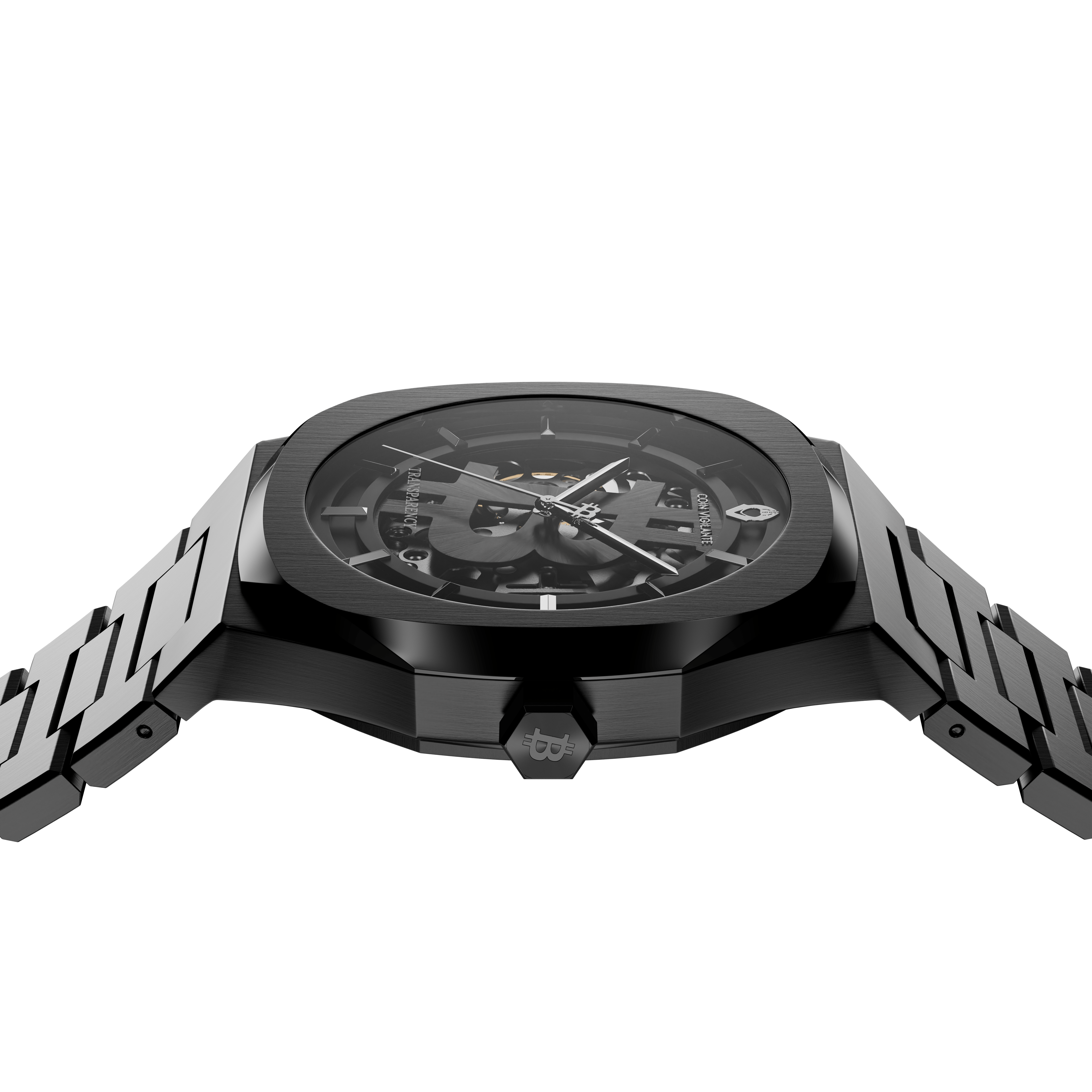 NEW: Bitcoin Transparency Edition Watch - All Black - Coin Vigilante