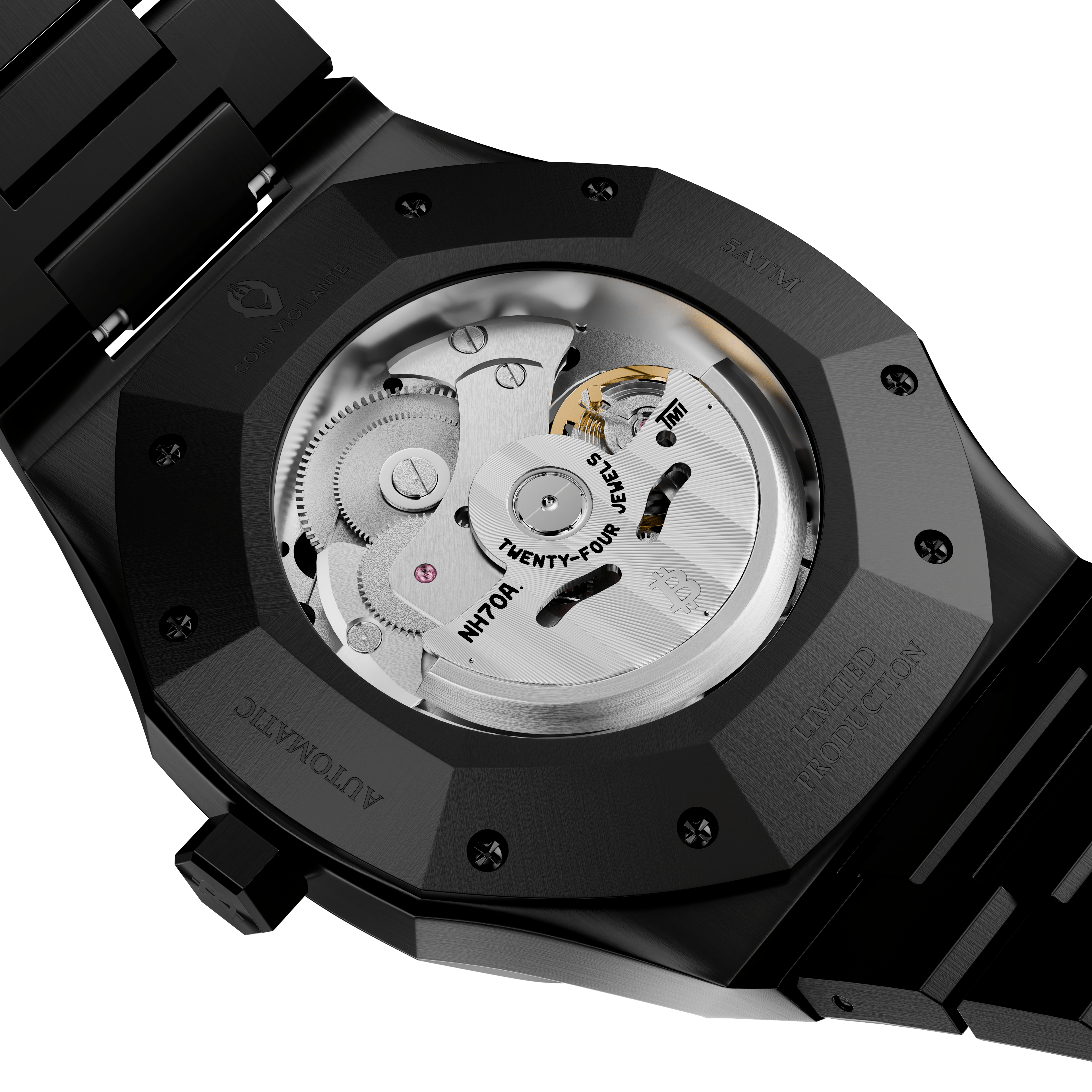 NEW: Bitcoin Transparency Edition Watch - Black x Orange Dial - Coin Vigilante