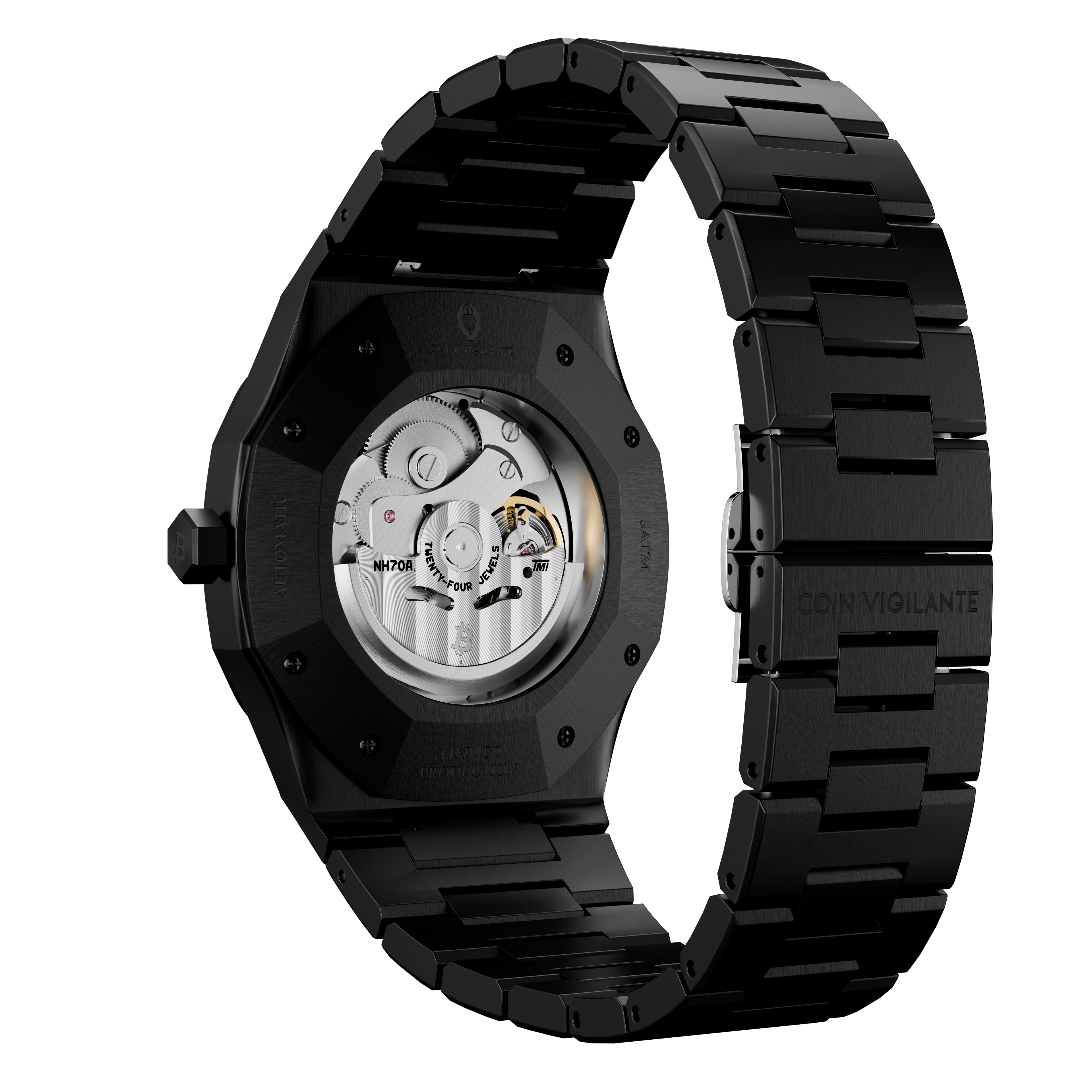 NEW: Bitcoin Transparency Edition Watch - Black x Orange Dial - Coin Vigilante