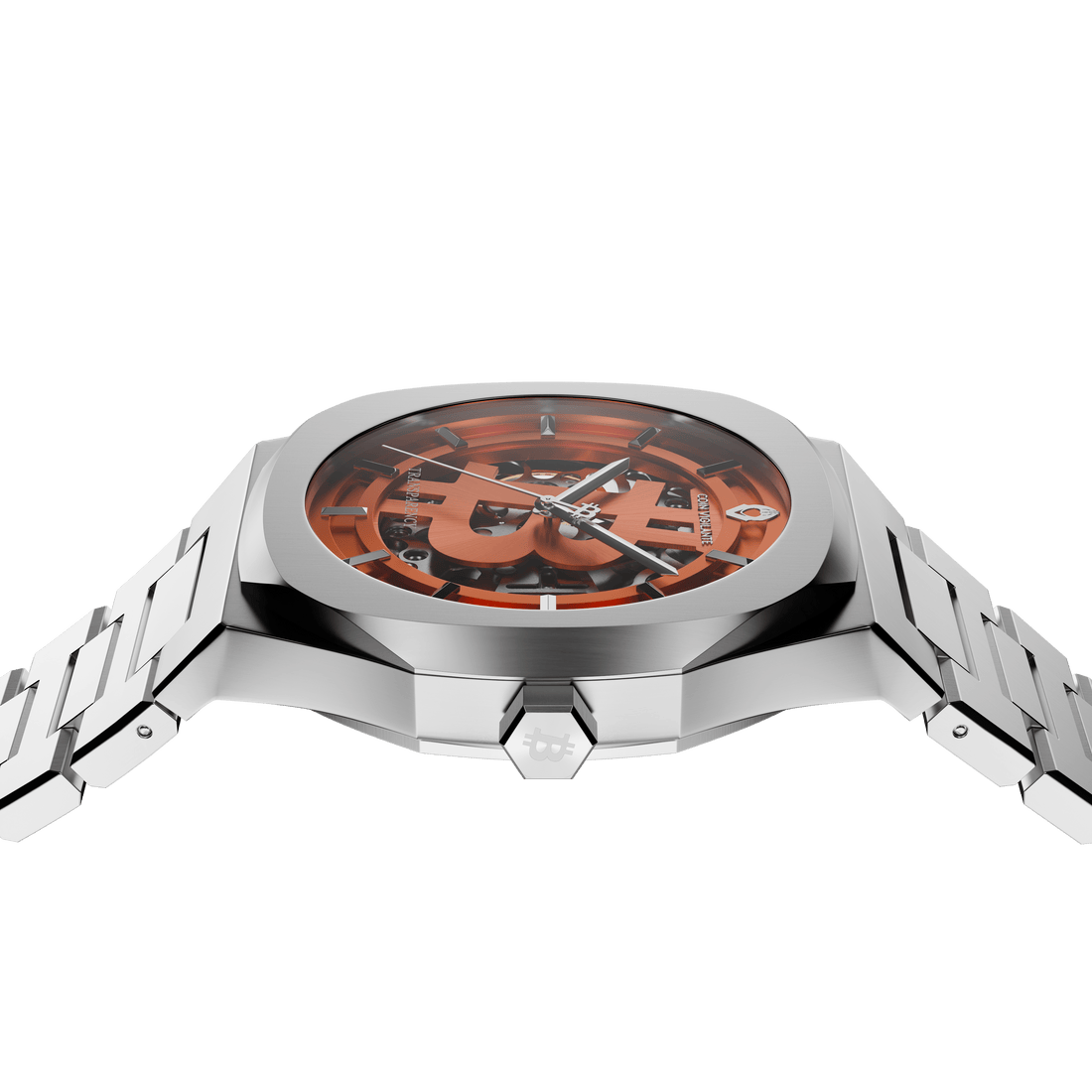 NEW: Bitcoin Transparency Edition Watch - Silver x Orange Dial