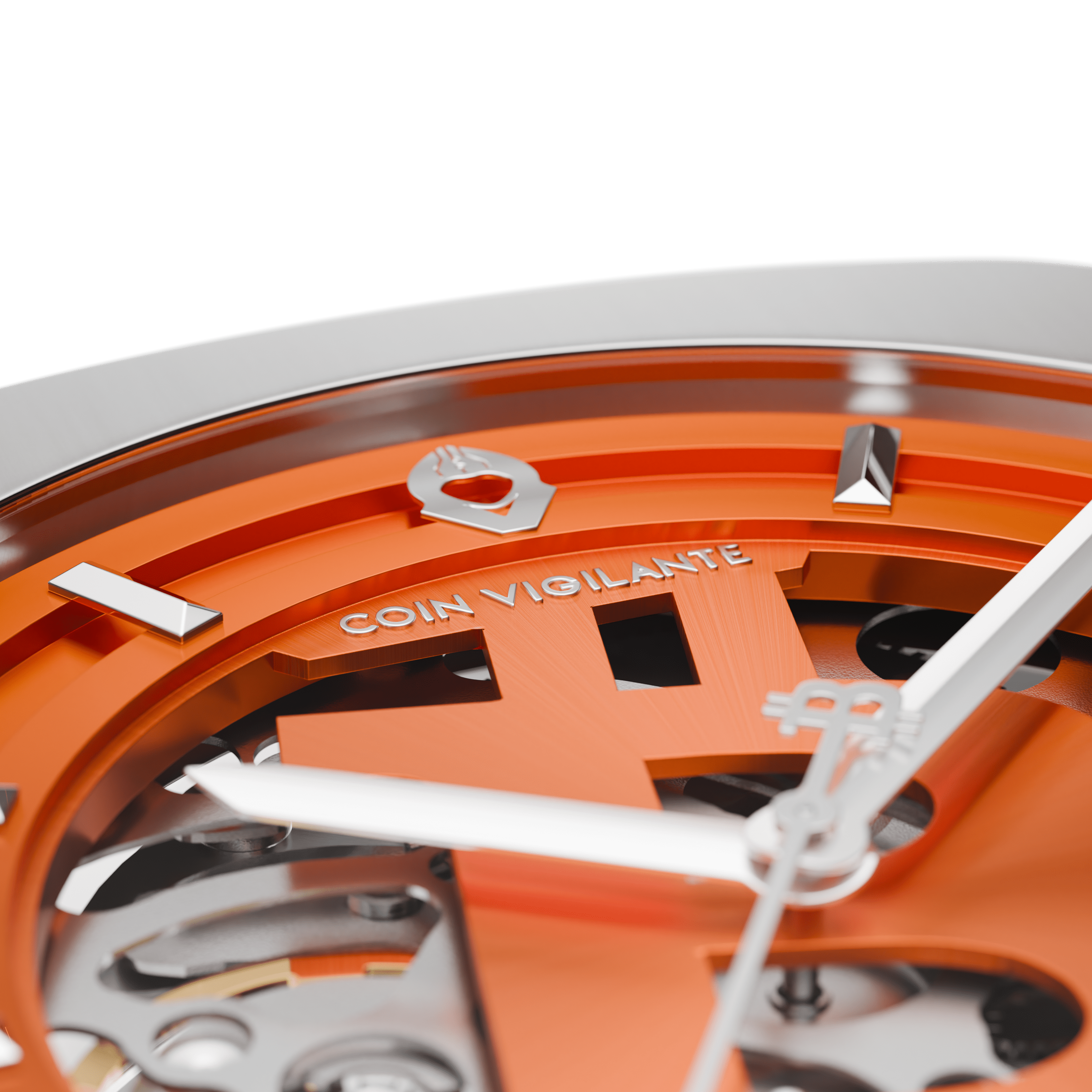 NEW: Bitcoin Transparency Edition Watch - Silver x Orange Dial - Coin Vigilante