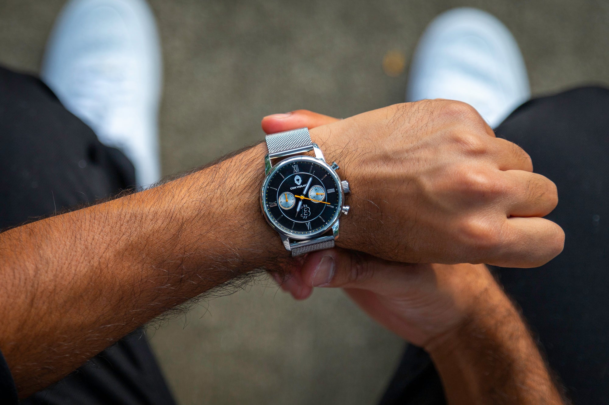 Coin Vigilante Bitcoin Watch Model A - The Tribute Movement to Bitcoin