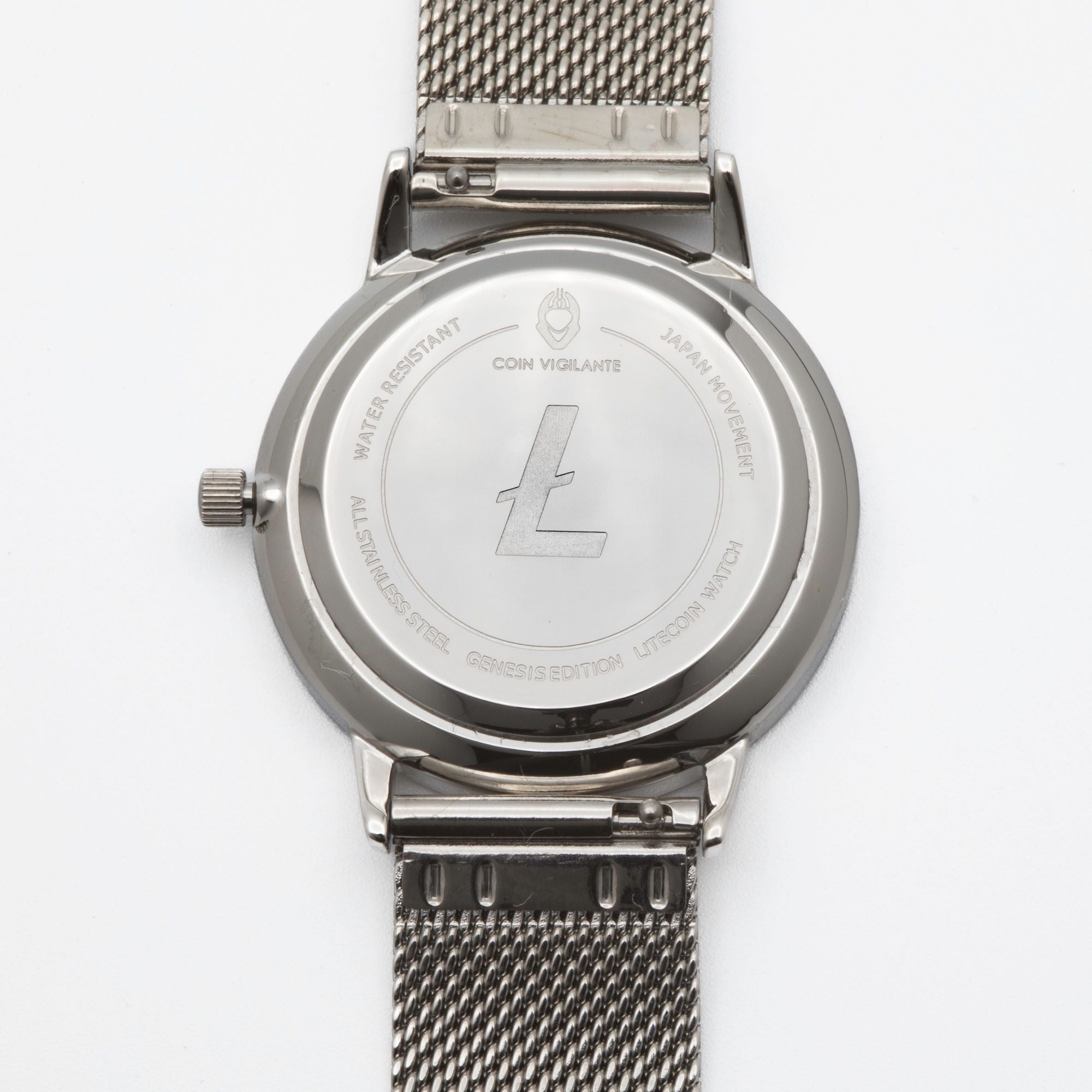 Genesis Silver Litecoin Watch for Women with NFT -  back case